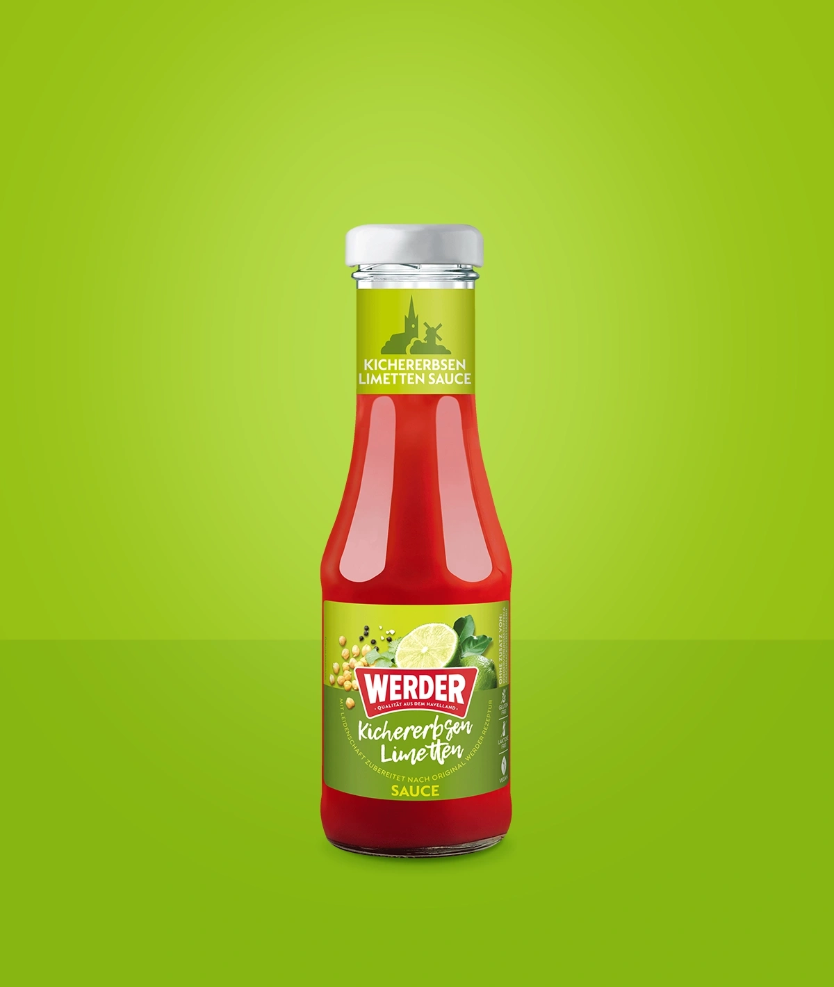 Flasche Kichererbsen Limetten Sauce von Werder